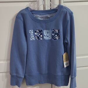 Girls  1995  Embroidery  French Blue Thereabouts Sweatshirt Size XS 6/6x NWT